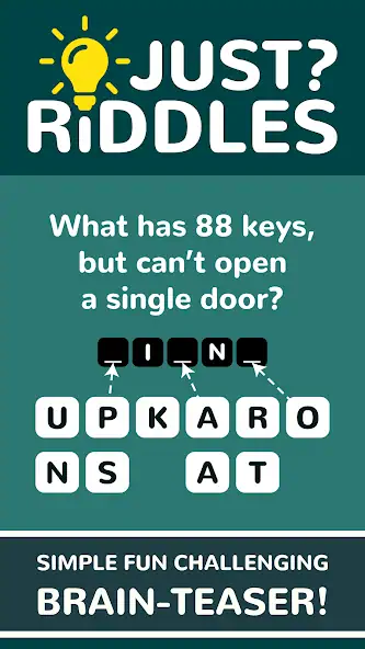 Download Just Riddles [MOD, Unlimited money/coins] + Hack [MOD, Menu] for Android