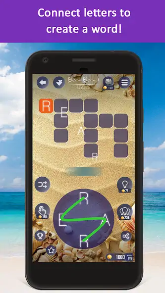 Download Word Beach: Word Search Games [MOD, Unlimited coins] + Hack [MOD, Menu] for Android
