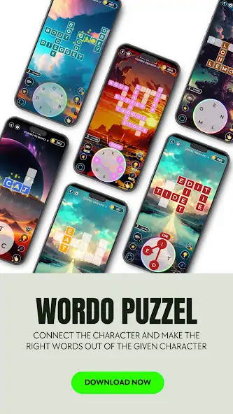 Download Wordo Puzzle - Connect Words [MOD, Unlimited money/coins] + Hack [MOD, Menu] for Android