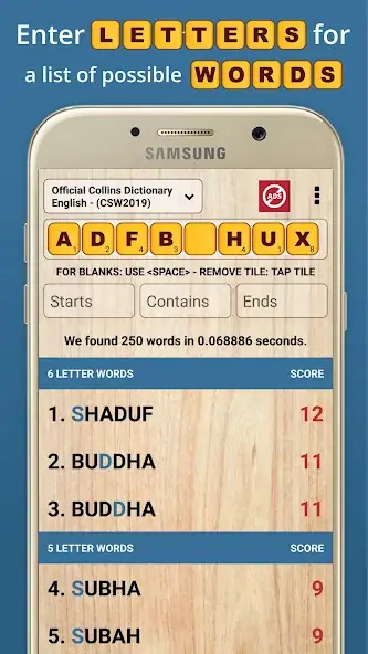 Download Scrabble & WWF Word Checker [MOD, Unlimited money/coins] + Hack [MOD, Menu] for Android
