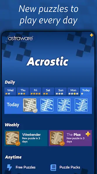 Download Astraware Acrostic [MOD, Unlimited money/coins] + Hack [MOD, Menu] for Android